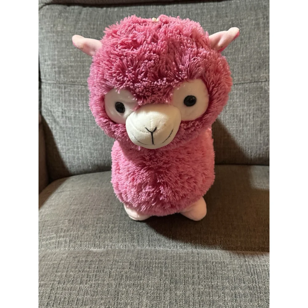 Peek a Boo Toys Pink Dolly Liana Alpaca Soft Plush Stuffed